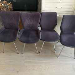 4 dining chairs grey