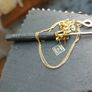 gold plated silver earring and pendant set Image 7