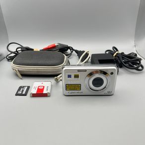 Sony DSC-W210 12.1MP Digital Camera Silver - Full Kit