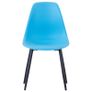 Dining Chairs 6 pcs Blue PP Image 3
