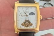 Trias men's mechanical watch in a rectangular "tank" case.