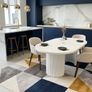Extendable Dining Table 100 to 180cm with the metal base Image 6