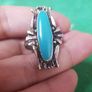 Vintage ring with a blue Stone Image 3