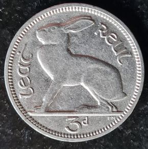 Ireland 1933 3d coin