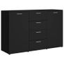 Sideboard Black 120x35,5x75 cm Chipboard Image 4