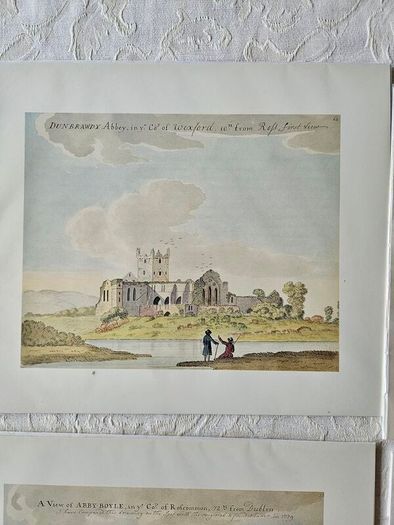 Beranger's Antique Buildings Of Ireland X 50 Prints. Each In A Sleeve With Clear Front. All In Mint Condition. See Photos For Same.