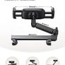Car Headrest Tablet Mount Aluminium Arm 2025 Adjustable Car Tablet Holder, 360 rotaotating Backseat Mount for Kids, for 2024 iPad Pro 13, Air 6, Mini, Tab, Phones, 4.7-13 inch Device - Black Image 2