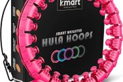 Smart Hula Ring Hoops, Weighted Hula Circle 24 Detachable Fitness Ring with 360 Degree Auto-Spinning Ball Gymnastics, Massage, Adult Fitness for Weight Loss (FREE POSTAGE)