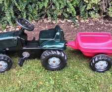 Kids Pedal Tractor+trailer