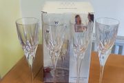 Wedgwood 4 Champagne Glasses 24 %Lead Crystal