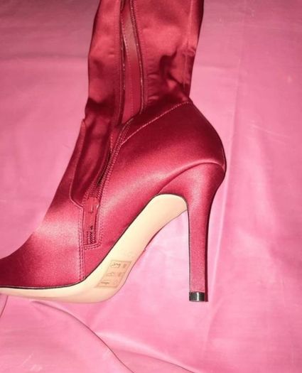 thigh high stiletto purple boots Aldo size 6  BNIB