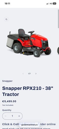 Snapper 22HP Ride on mower, 3 years old