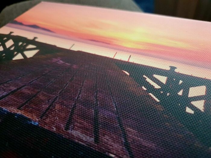 Small Sunset Pier Canvas Wall Art