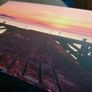 Small Sunset Pier Canvas Wall Art Image 3