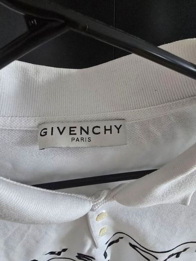 Givenchy Broken Logo Polo Shirt White