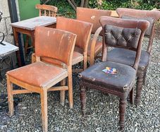 Old chairs - free. could be used for upcycling project