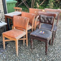 Old chairs - free. could be used for upcycling project