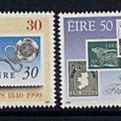 1990 Ireland 150th Anniversary of the Issue of the World's First Adhesive Postage Commemorative Stamps Mint Never Hinged (MNH)