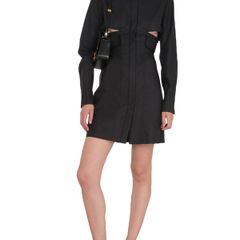 Givenchy Black Cutout Shirt Dress