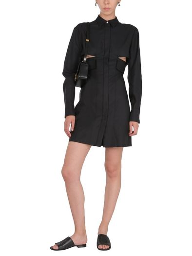 Givenchy Black Cutout Shirt Dress