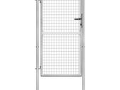 Garden Gate Galvanised Steel 105x200 cm Silver