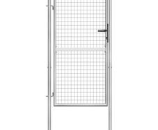 Garden Gate Galvanised Steel 105x200 cm Silver