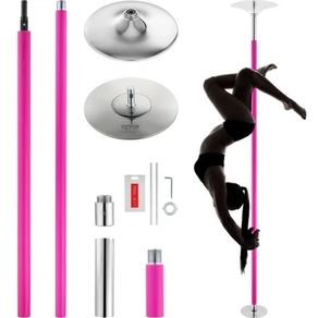 Dancing Pole, Spinning Static Dancing Pole Kit, Portable Removable Pole, 40mm Heavy-Duty Stainless Steel Pole