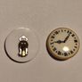 Retro Clock Steam Punk Earrings Clip On Image 2
