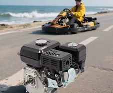 7.5HP OHV 4-Stroke Gas Engine 212CC Air-Cooled High Power Low Fuel Consumption Durable Black Engine for Generators &Go-Karts