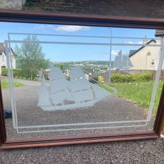 Vintage nautical mantle mirror free postage
