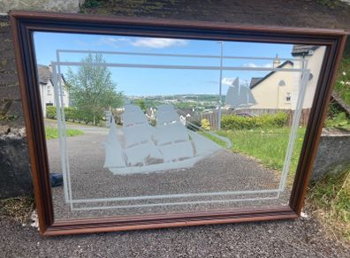 Vintage nautical mantle mirror free postage