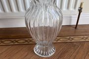 Newbridge Large Elegant 17.5" Wave Design Glass Vase as New