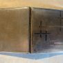 cigarette or card caseThis is a mid-century modern silver-plated cigarette case featuring an abstract, geometric grid and line pattern. Image 4