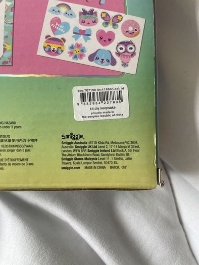 smiggle DIY journal