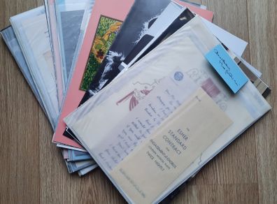 Audrey Hepburn collection of reproduction pictures photos contracts sketches by herself theatre programmes family album pictures of her life bulk lot 1.2kg all in excellent condition with FREE STANDARD POSTAGE INCLUDED