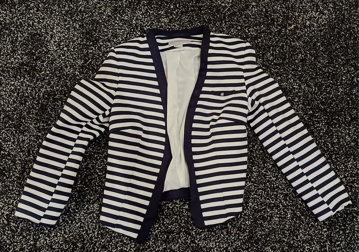 Navy & White Zara Blazer (eur 36)