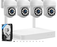 camcamp camera nvr kit sc53 camera X4 500gb hard drive new