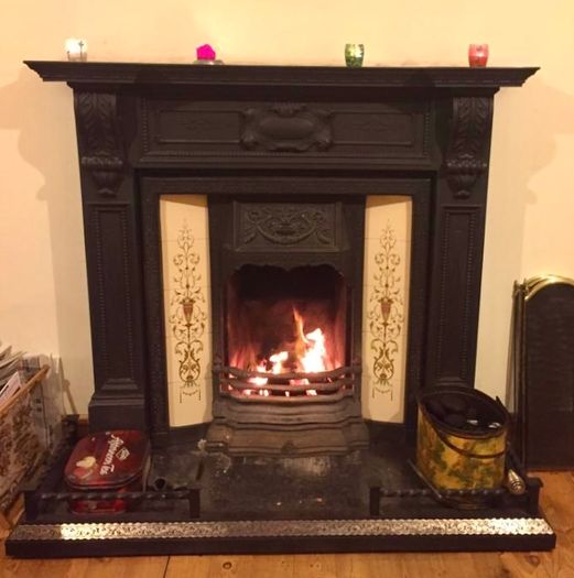Entire fireplace