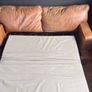 Laura Ashley Leather Sofa Bed Image 4