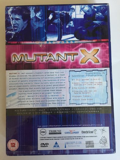 Mutant X - Season 1 (2001-2002) [DVD TV Boxset]