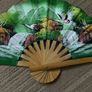 Colorful  wooden fan Image 2