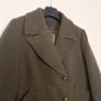 Marks & Spencer Dark Olive Green Textured Button Up Wool Peacoat Short Coat 18UK/46EU Image 6