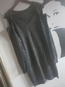 ALL SAINTS Wool Open Shoulders Knit Dress