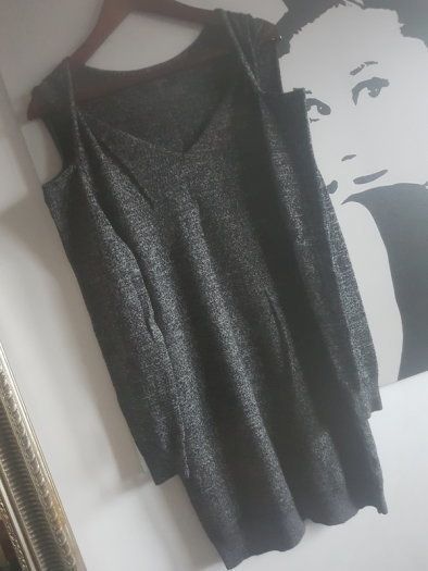 ALL SAINTS Wool Open Shoulders Knit Dress
