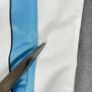 1980s Cycling Jersey Size 3 Blue White Striped - Vintage Cycling Top Image 10