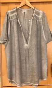 Ladies Long Grey Tunic Top by Culture