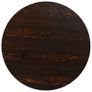 Bistro Table MDF and Steel Round 80x75 cm Dark Ash Image 2