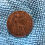 British 1 penny 1919 Image 2