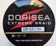 Dorisea Extreme 4X Braid fishing line 150m/40LB/0.32mm
