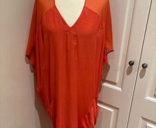 Helmut Lang silk viscose lined tunic size 10